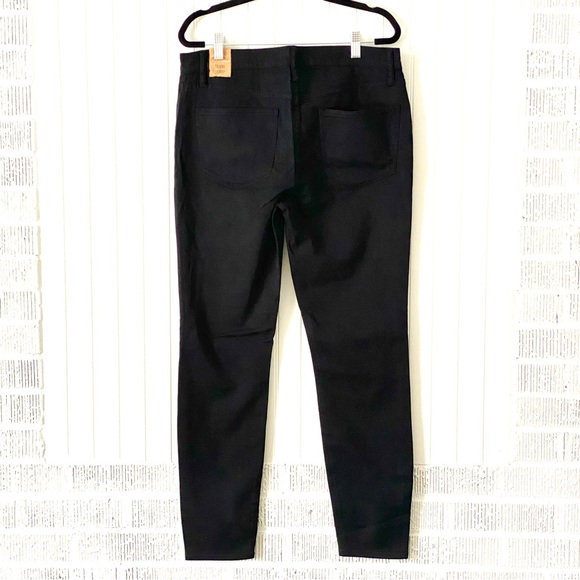 NWT Madewell Mid-Rise Skinny Skinny Black Denim Jeans, UK 31 - Picture 5 of 9